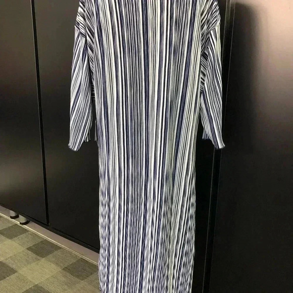 LuLaRoe Waterfall front striped duster/coverup/cardigan,maxi,vertical stripe - Picture 3 of 7